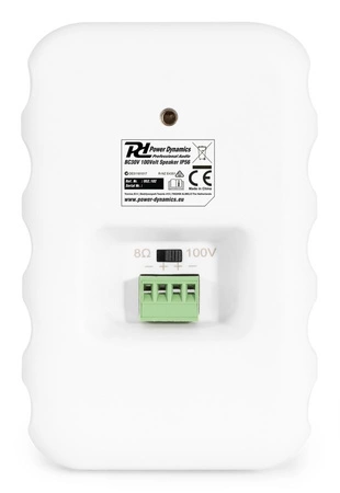 Kolumny instalacyjne 100V 3" 60W IPX5 PD BC30V białe Power Dynamics