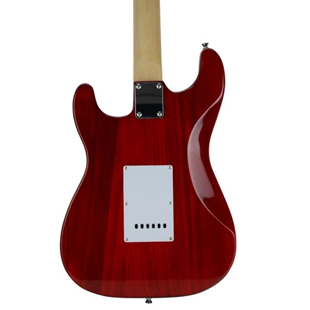 Gitara elektryczna - kompletny zestaw -Golden Guitar STEG-20 wiśniowa Stratocaster