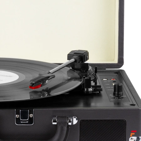 Gramofon w walizce RP115C Fenton grafitowy