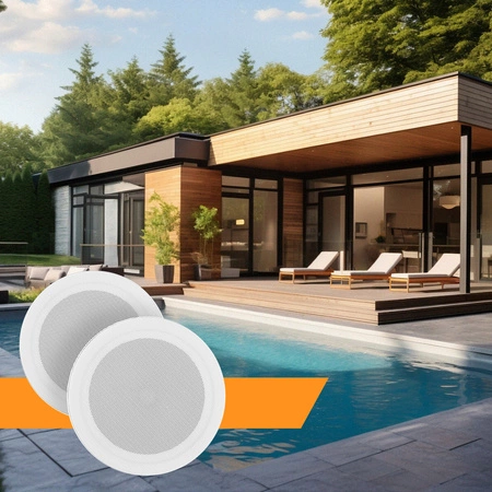 Zestaw głośników sufitowych Power Dynamics MSLP65 6" niskoprofilowych o mocy 100 W