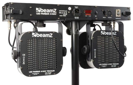 Zestaw oświetleniowy LED PARBAR 4Way Kit 7-10W Quad DMX