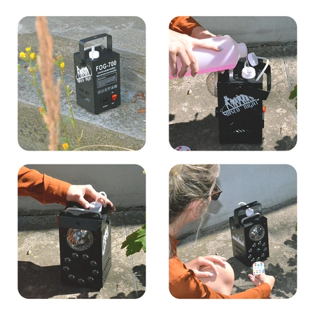 Wytwornica dymu z efektem LED i Jelly Ball SATURN