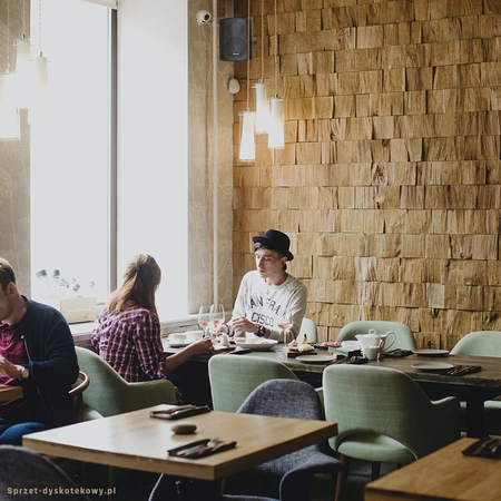 Kolumny instalacyjne dwudrożne 100W - para, kolor czarny