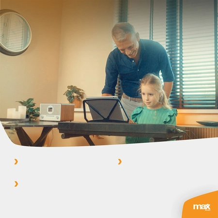 Zestaw: Keyboard 61-klawiszy bateria statyw słuchawki KB15SET Max