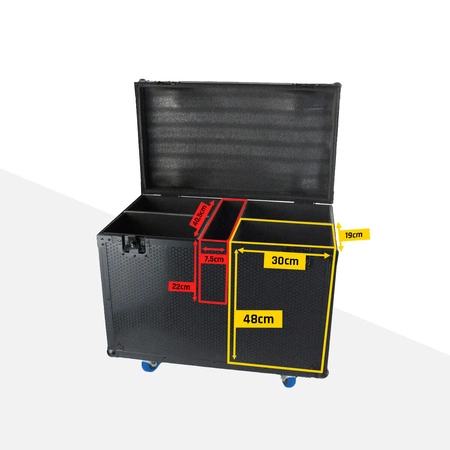 Case transportowy na cztery głowy ruchome LB200 oraz inny sprzęt oświetleniowy