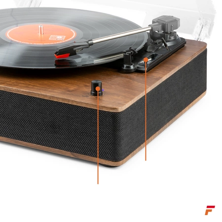 Gramofon RP161 Fenton HQ BT brązowy