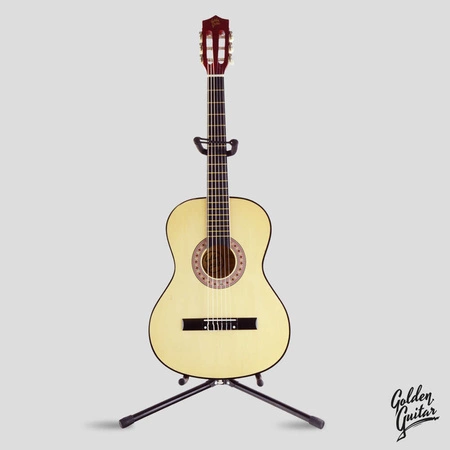 Zestaw: Gitara klasyczna 4/4 38" kolor naturalny GK38NAT Golden Guitar+ pokrowiec+ tuner+ struny+ kostki+ statyw podłogowy