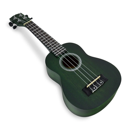 Zestaw: Ukulele sopranowe 21" HRF21 zielone+ akcesoria Golden Guitar