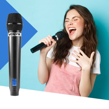 Zestaw mikrofonowy bezprzewodowy UHF Vonyx WM61