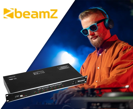 Sterownik Splitter DMX BeamZ Booster 8-kanałowy