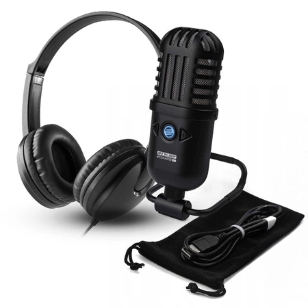 Zestaw: Słuchawki HIFI DJ VH100 z mikrofonem pojemnościowym Vonyx