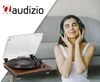 Gramofon Audizio RP112L z wejściem/wyjściem BT, ciemne drewno