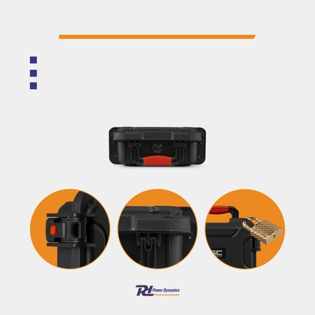 Uniwersalna walizka transportowa Power Dynamics GIGCase50R Heavy Duty - Seria R - IP67 - czarna