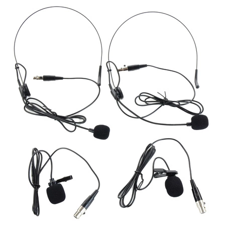 Zestaw mikrofonów bezprzewodowych UHF 2x nagłowny+ 2x krawatowy 2x bodypack+ stacja Audioport SU-740HH