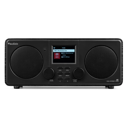 Radio internetowe Foza WiFi Stereo z DAB+ czarne Audizio