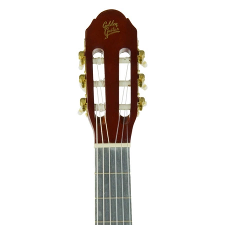 Zestaw: Gitara klasyczna naturalna 4/4 39" Golden Guitar+ pokrowiec tuner struny kostki+ 2x statyw+ podnóżek