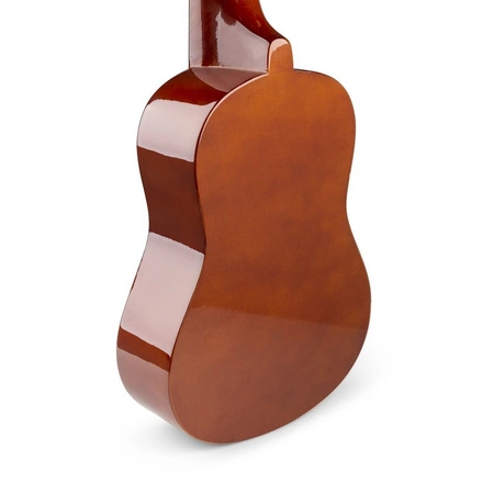 Zestaw: Ukulele sopranowe Max UKEY brązowe+ tuner dwie kostki struny pokrowiec