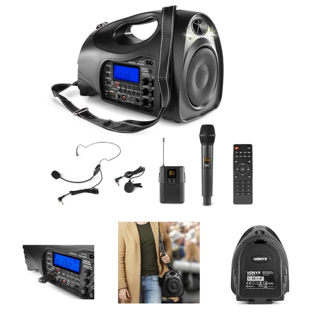 Głośnik mobilny Vonyx 130W ST016 BT MP3 mikrofony