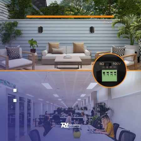 Kolumny instalacyjne 100V 3" 60W IPX5 PD BC30V czarne Power Dynamics