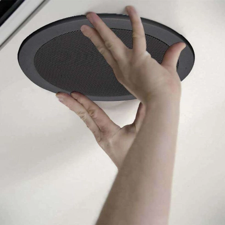 Głośnik sufitowy niskoprofilowy 100V 8" 40W czarny NCSP8