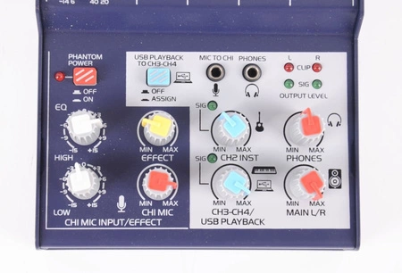 Mikser 4- kanałowy USB BST MX35USB