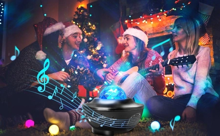 Półkula Projektor z głośnikiem SkyNight BT IRC R/G pilot Beamz