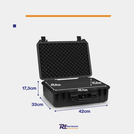 Uniwersalna walizka transportowa GIGCase8 - IP67 - czarna Power Dynamics