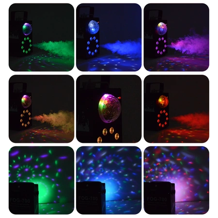 Wytwornica dymu z efektem LED i Jelly Ball SATURN