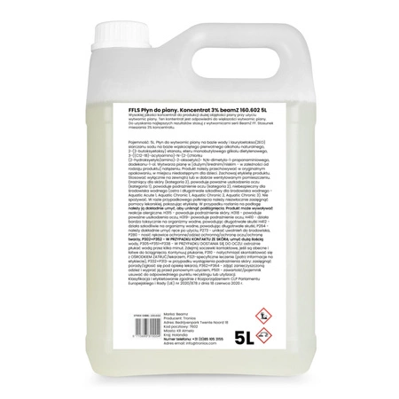 Płyn do wytwornicy piany koncentrat 5L FFL5 BeamZ