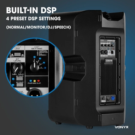 Kolumna aktywna 1sz 15'' 900W z Bi-Amp i DSP Vonyx