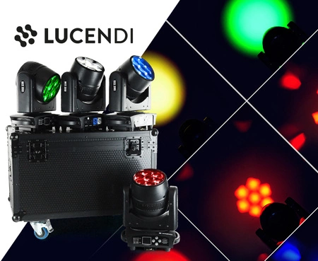 Zestaw: 4x Głowa ruchoma BEE280 7x40W LED Bee Eyes Lucendi+ dedykowane case