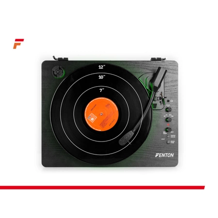 Gramofon RP162LED Fenton wejście/wyjście BT czarny