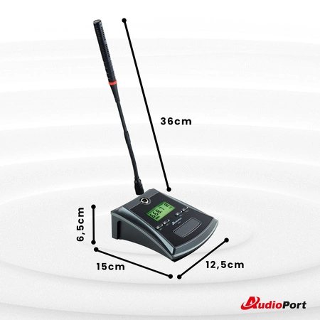 Bezprzewodowy zestaw mikrofonów konferencyjnych Audioport MKF2