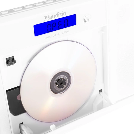 Miniwieża HIFI Nimes CD tuner FM BT USB biała