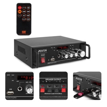 Wzmacniacz karaoke 2x 50W akumulator AV344 Fenton