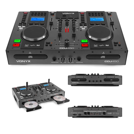 Podwójny odtwarzacz CD MP3 USB BT Vonyx CDJ450