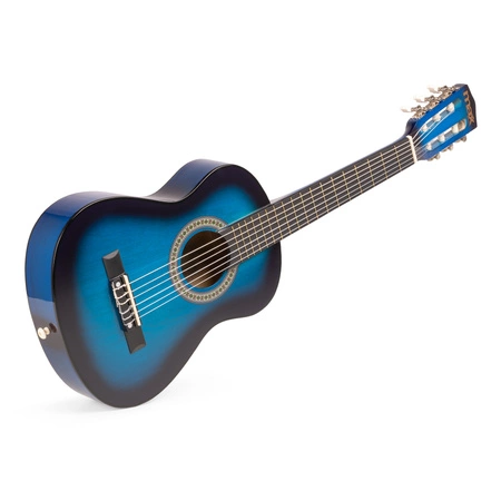 Gitara klasyczna 1/4 dla dziecka niebieska SoloArt Max+ akcesoria