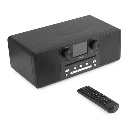 Miniwieża Audizio CD/BT/DAB+/radio internetowe czarne