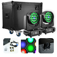 Zestaw: 2x Głowa ruchoma WASHY285 Lucendi+ Case