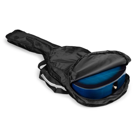 Gitara klasyczna 3/4 dla dziecka młodzieżowa SoloArt Max niebieska+ akcesoria