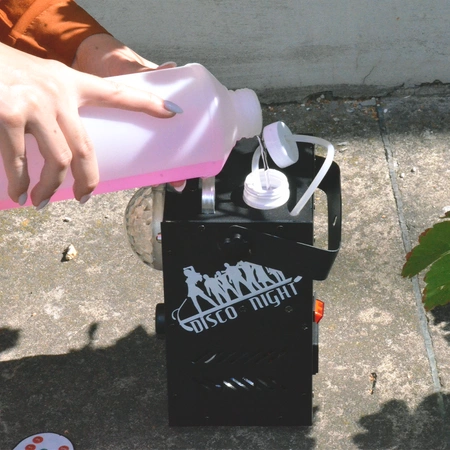 Zestaw: Wytwornica dymu z efektem LED i Jelly Ball SATURN+ płyn do dymu 5l