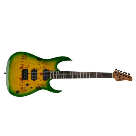 Gitara elektryczna - kompletny zestaw -Golden Guitar PSG-3 Zielony