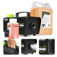 Zestaw: Wytwornica dymu 500W F500S Fuzzix+ płyn do dymu 250ml gratis+ płyn do dymu 5l