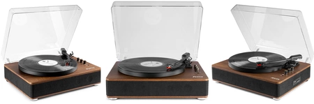 Gramofon RP162 Fenton głośniki BT konwersja brązowy