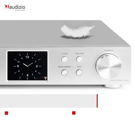 Radio internetowe Adria WiFi DAB+ BT srebrny