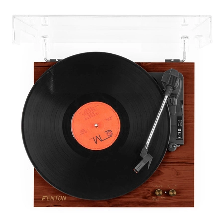 Gramofon RP165C Fenton głośniki BT brązowy