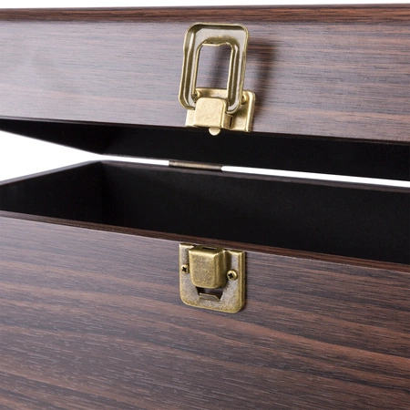 Futerał na płyty winylowe Audizio RC32, ciemne drewno