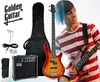 Gitara basowa kompletny zestaw Wiśnia Golden Guitar PBGB-50 Wiśnia