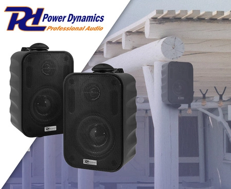 Kolumny instalacyjne 100V 3" 60W IPX5 PD BC30V czarne Power Dynamics