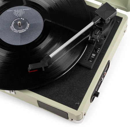 Gramofon w walizce RP111G Audizio zielony